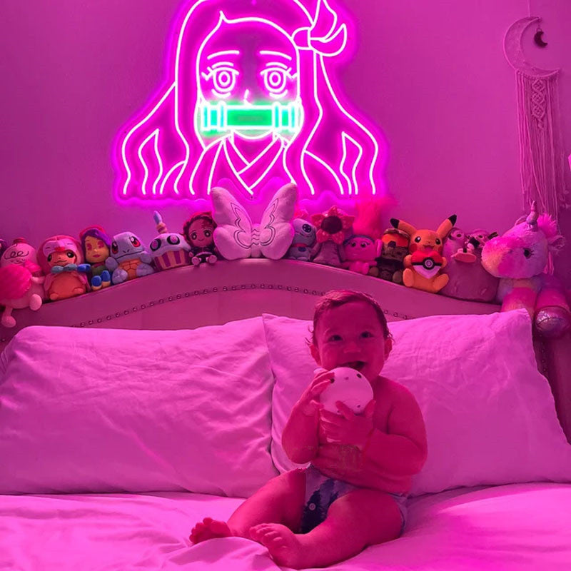 Anime Girl Neon Sign