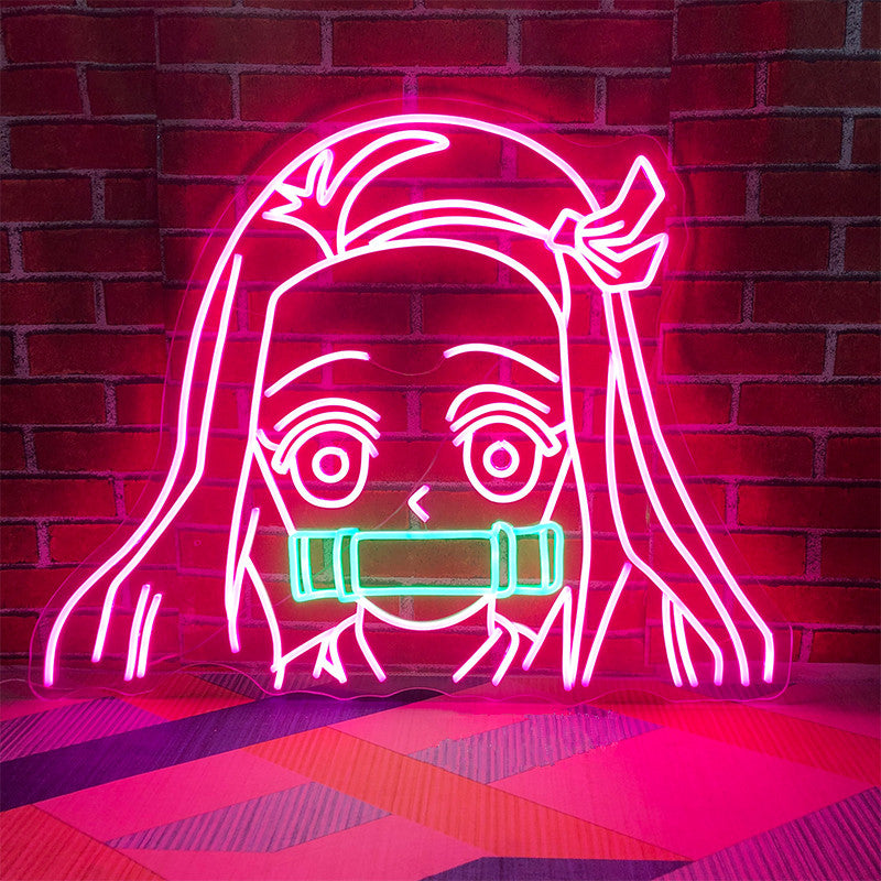 Anime Girl Neon Sign